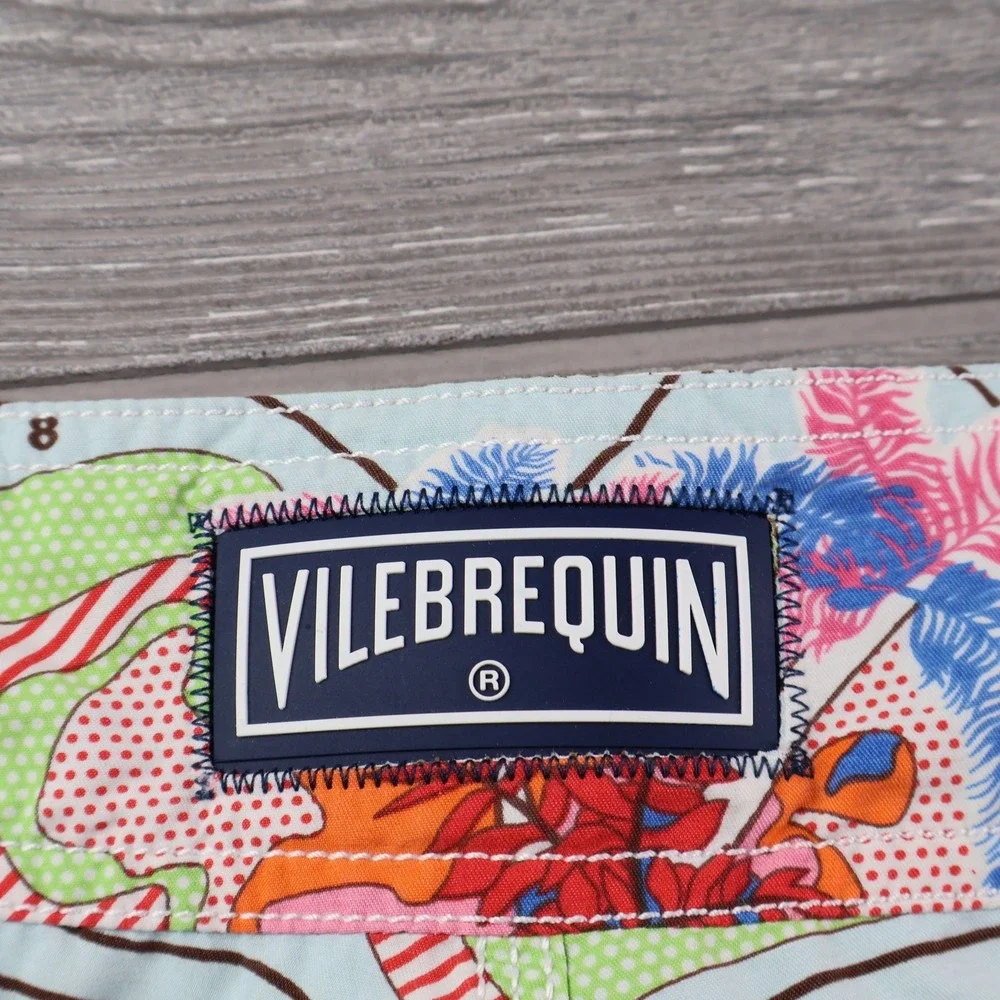 Vilebrequin Moorea Swim Trunks Men's Small Turtle All Over Print Luxury